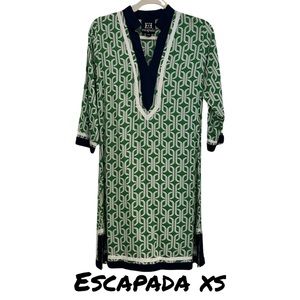 ☀️☀️ESCAPADA Dress‎ | Kelly Green & Navy Blue Super cute EUC! like New💓☀️🏖️🏝️